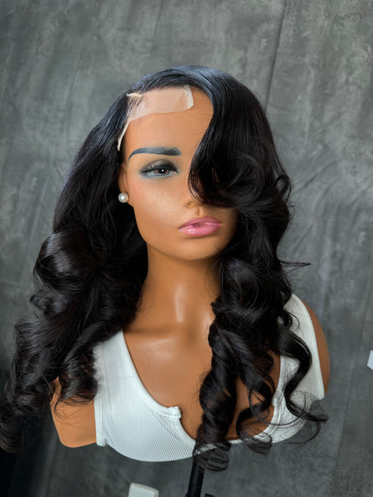 18 inch curled wig